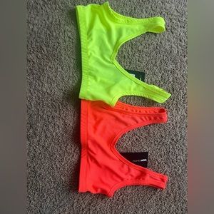 Neon bralette tops , brand is fashion nova
